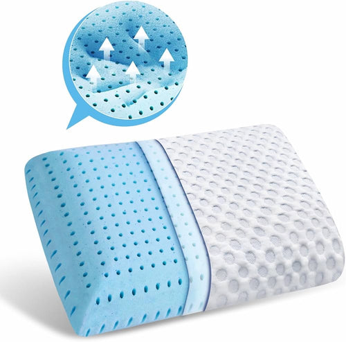 💤 Oreiller Fraîche Cooling – Mémoire de Forme Ergonomique & Sensation de Fraîcheur Continue